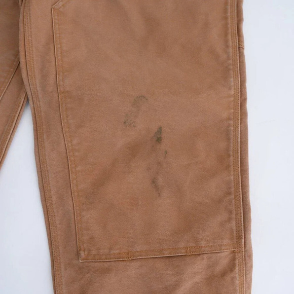 Dakota Tan Relaxed Fit Durable Thick Cotton Dungaree  Carpenter Style Pants - Picture 6 of 15